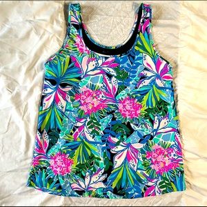 Lilly Pulitzer Luxletic Floral Athletic Bra Tank Top